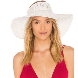 L Space Woven Sun Hat White NWT